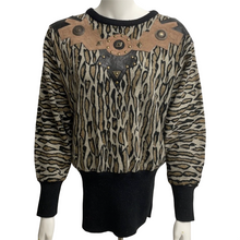 Load image into Gallery viewer, Vintage Western Animal Print Sweater | Size: Medium
