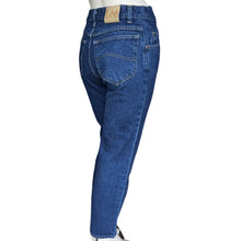 Load image into Gallery viewer, Vintage Lee Dark Wash High Rise Straight Leg Jeans 29x30 29&quot; Waist
