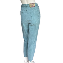Load image into Gallery viewer, Vintage 90&#39;s No Excuses Green High Rise Tapered Leg Boyfriend Jeans Size: 13/14
