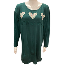 Load image into Gallery viewer, Vintage Victorias Secret Gold Tag Christmas Poinsettia Night Shirt | Size: Medium
