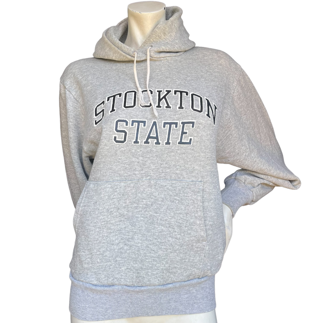 Vintage 90's Stockton State College of NJ Champion Heathered Gray Sweatshirt