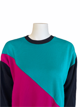 Load image into Gallery viewer, Vintage Colorblock Crewneck Sweater | Size: Medium
