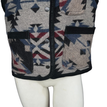 Load image into Gallery viewer, Vintage 90&#39;s Geo Wool Blend Aztec Southwestern Button Down Vest | Size: Large

