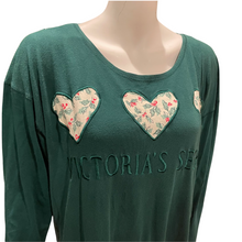 Load image into Gallery viewer, Vintage Victorias Secret Gold Tag Christmas Poinsettia Night Shirt | Size: Medium
